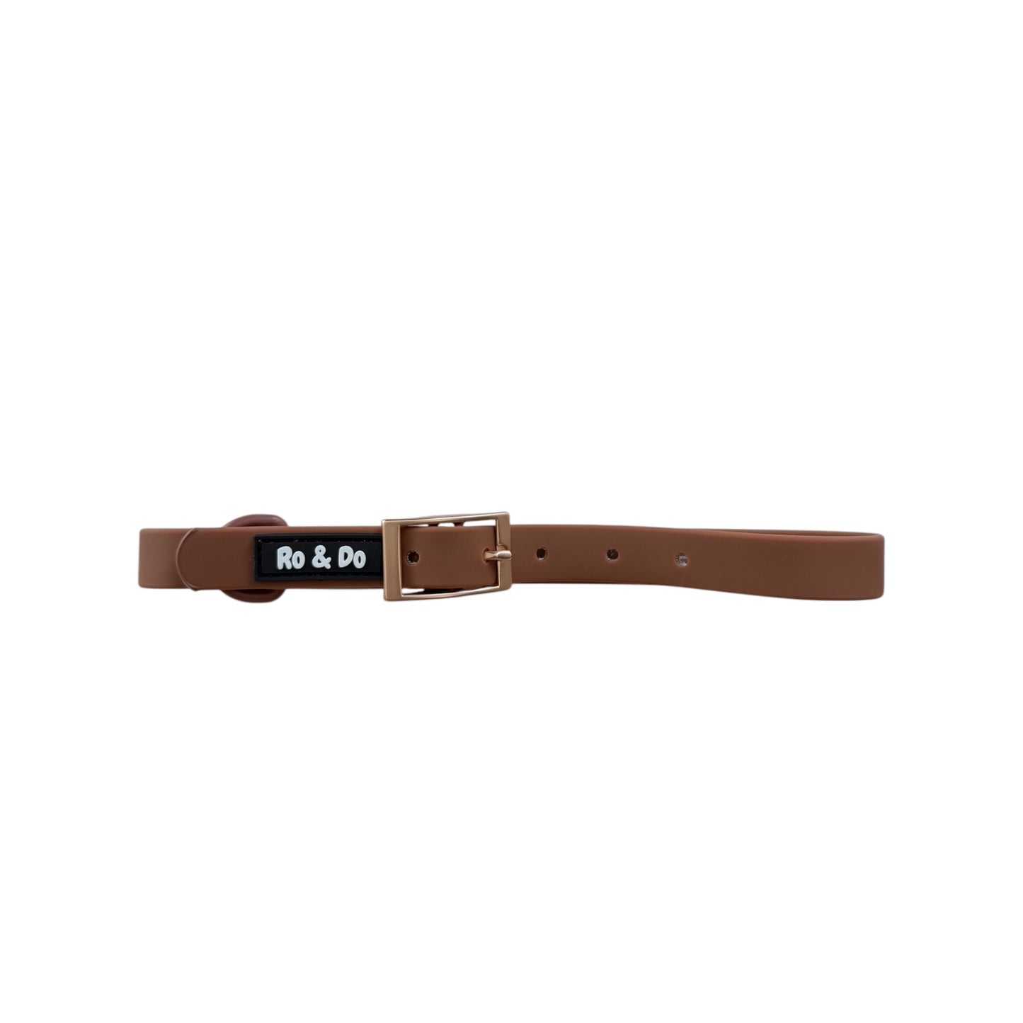 Rainy Tails  Dog Collar in Brown